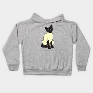 2 tone cat Kids Hoodie